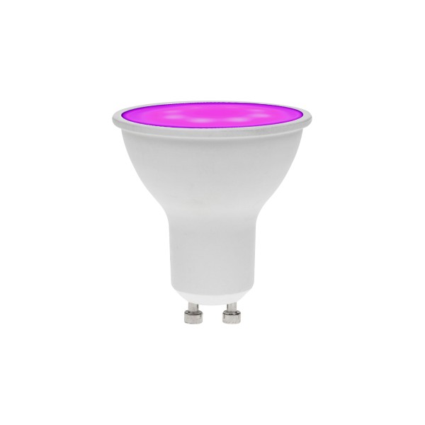 Prolite 7W Dimmable LED GU10 Lamp, Magenta