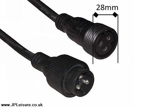LEDJ Xterior Series Power Cable - Various Cable Lengths