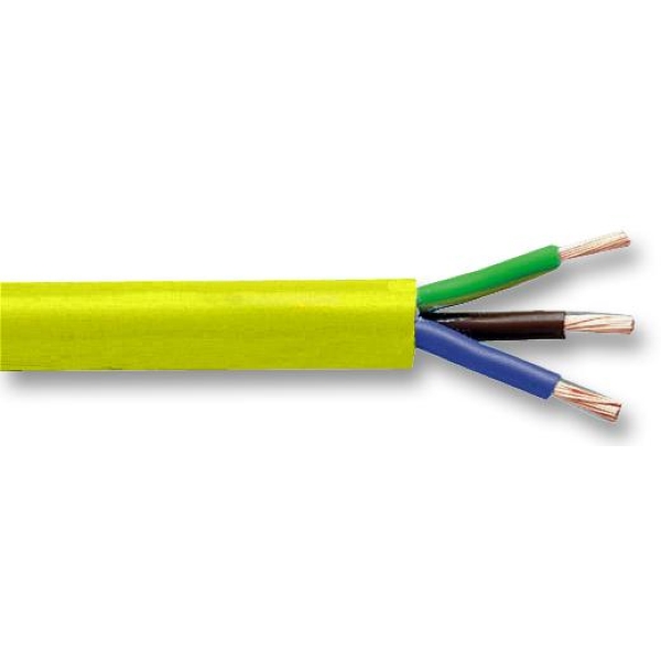 Pro-Power 3813YAG 2.5mm 20A 3 Core Cable Yellow PVC Flex - 100M