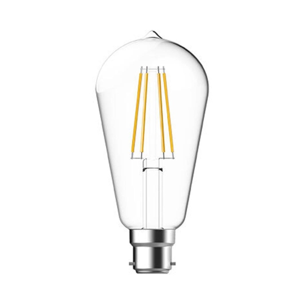 GE Tungsram 4.5W LED Clear ST64 Filament Lamp, B22 2700K