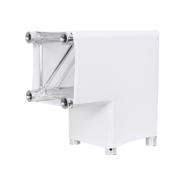 White 2 Way 90 Degree Corner Quad Truss Sleeve/Sock