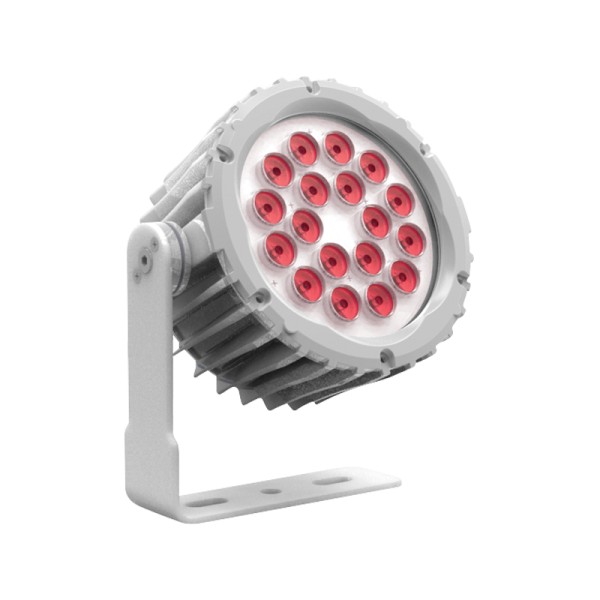 LEDj Aspect XL Exterior Red Feature Light (White Housing)