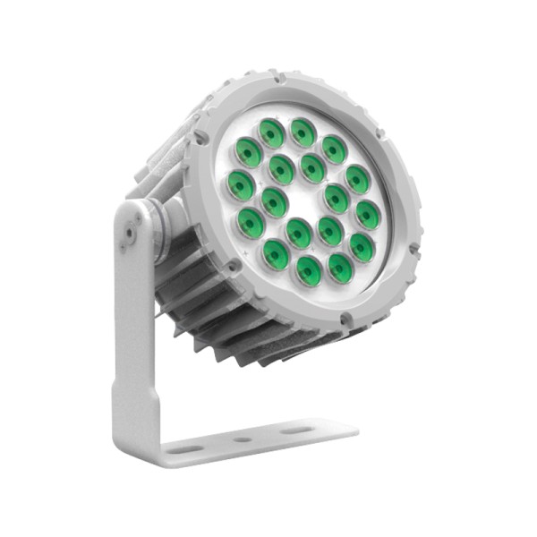 LEDj Aspect XL Exterior Green Feature Light (White Housing)
