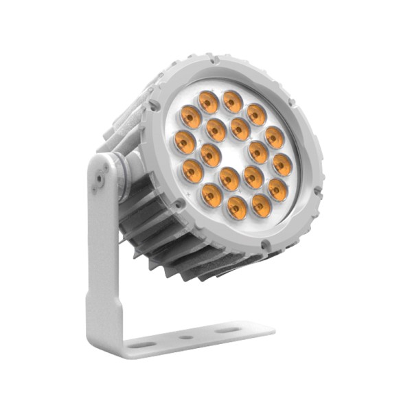 LEDj Aspect XL Exterior Amber Feature Light (White Housing)