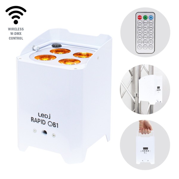 LEDJ Rapid QB1 RGBA (White Housing)