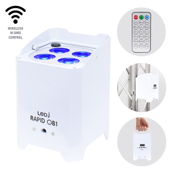 LEDJ Rapid QB1 RGBW (White Housing)