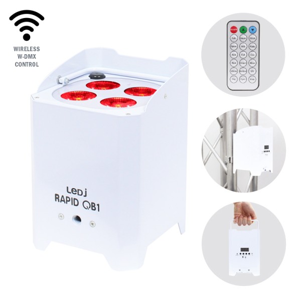 LEDJ Rapid QB1 HEX (White Housing)