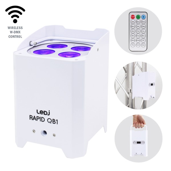 LEDJ Rapid QB1 HEX IP (White Housing)