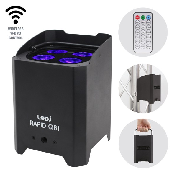 LEDJ Rapid QB1 HEX IP (Black Housing)