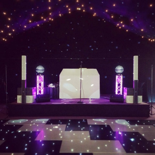 Black Starlit Dance Floor System 12ft x 12ft