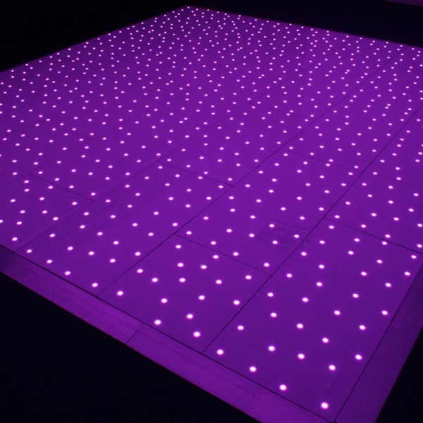 Black RGB Starlit Dance Floor System 14ft x 14ft