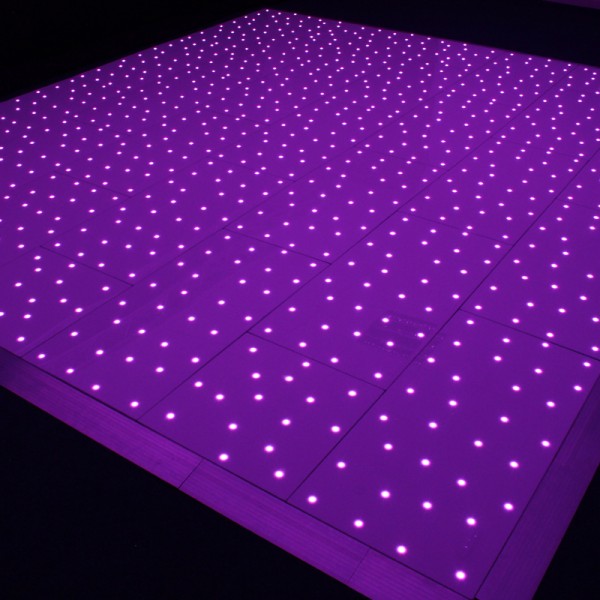 Black RGB Starlit Dance Floor System 18ft x 18ft