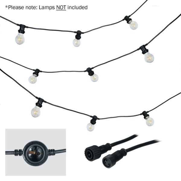 LEDJ 25m ES Festoon, 1m spacing