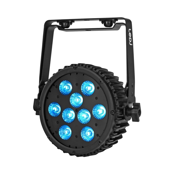 LEDJ Intense RGBLCM-UV Pro LED Slim Par, 9x 10W