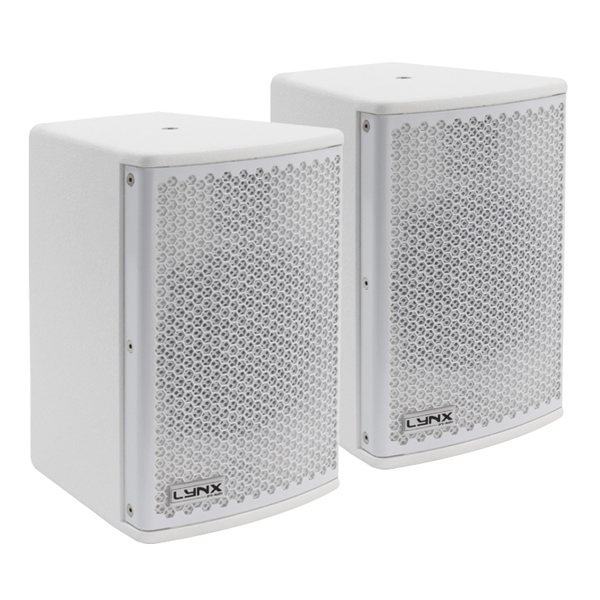 Lynx QB-5 5-Inch Passive Speaker Pair, 160W @ 16 Ohms - White