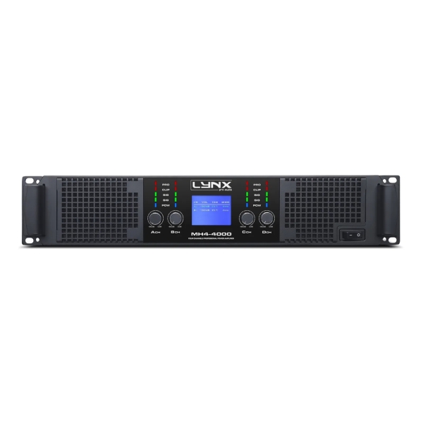 Lynx MH4-4000 Power Amplifier, 4x 1000W @ 4 Ohms