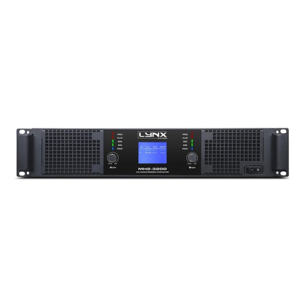 Lynx MH2-3200 Power Amplifier, 2x 1600W @ 4 Ohms