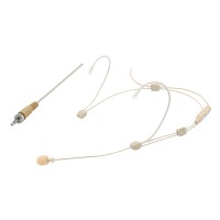 W Audio Adjustable Headset Microphone - 3-Pole Locking Jack for Sennheiser and Trantec Body Packs W Audio Adjustable Headset Microphone - 3-Pole Locking Jack for Sennheiser and Trantec Body Packs
