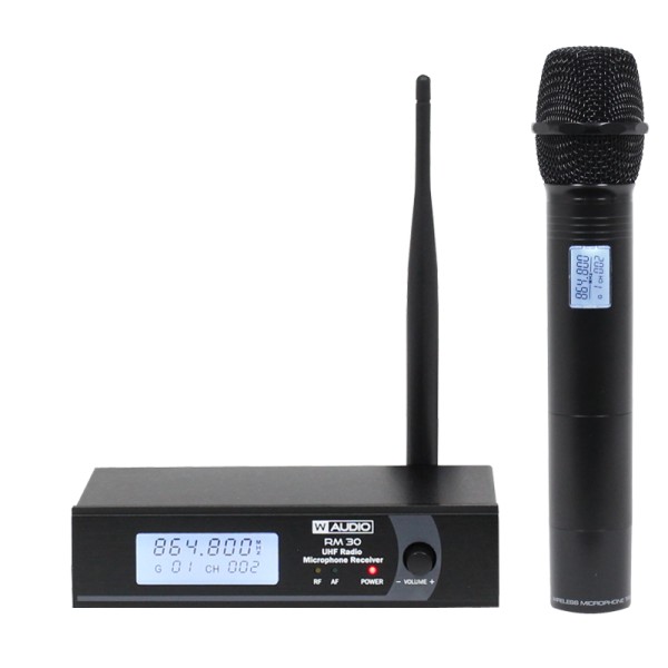 W Audio RM 30 UHF Handheld Radio Microphone System (864.8Mhz)