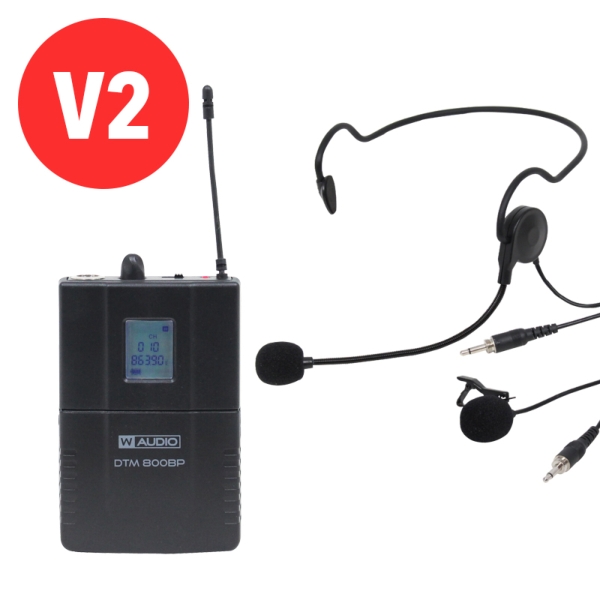 W Audio DTM 800BP Add On Beltpack Kit (863.0Mhz-865.0Mhz) V2 Software
