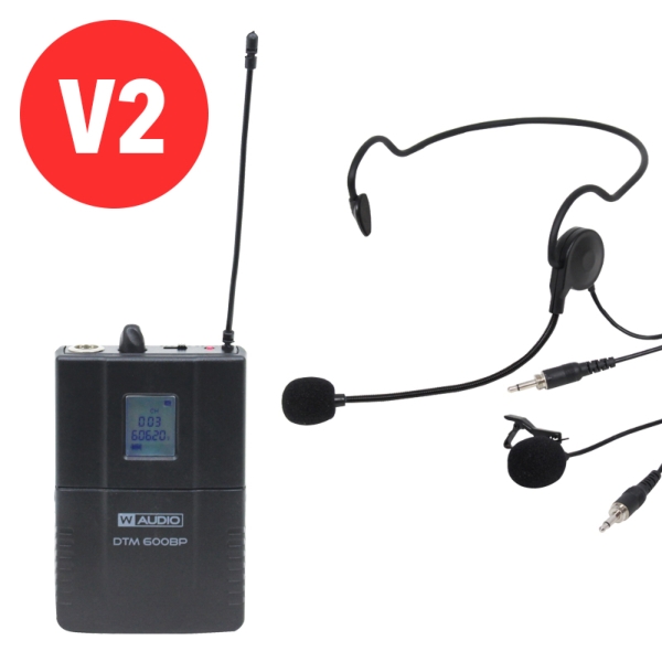 W Audio DTM 600BP Add On Beltpack Kit (606.0-614.0Mhz) V2 Software