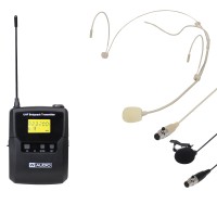 W Audio DQM 800BP Body Pack Kit with Head Set and Lavalier Microphones - Channel 70 W Audio DQM 800BP Body Pack Kit with Head Set and Lavalier Microphones - Channel 70