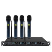 W Audio DQM 800H Quad Handheld UHF Radio Microphone System - Channel 70 W Audio DQM 800H Quad Handheld UHF Radio Microphone System - Channel 70