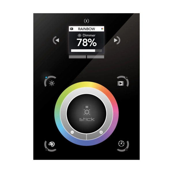 Nicolaudie STICK-DE3 DMX Wall Controller - Black