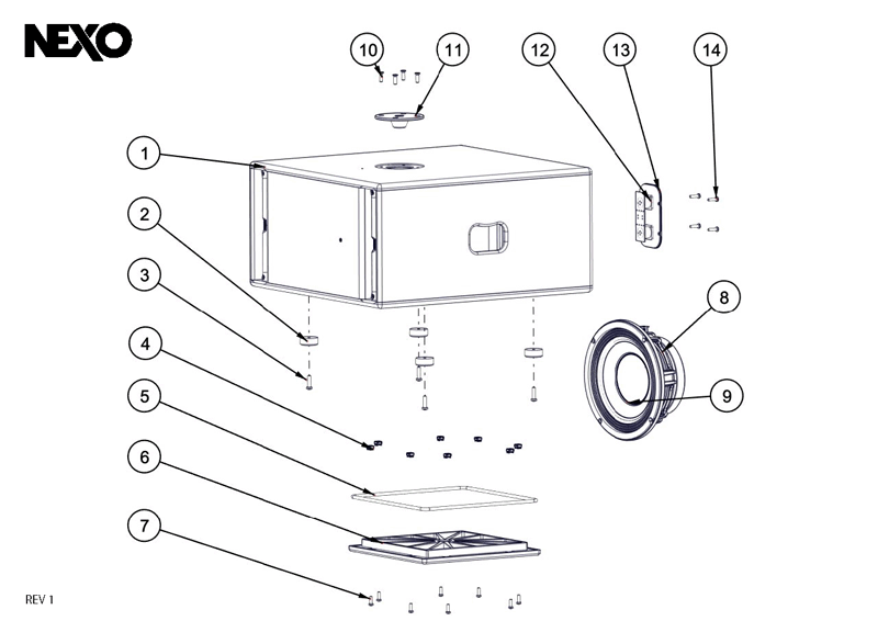 Nexo ID110t Replacement Parts