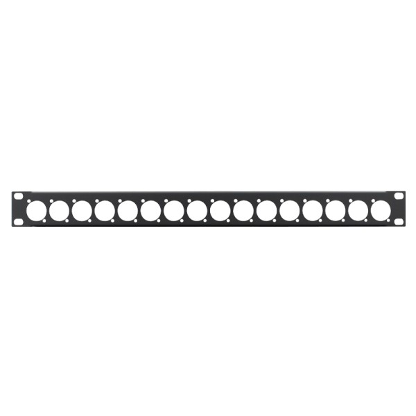 Penn Elcom 1U 19 Inch Punched Rack Panel - 16 D Type (R1269/1UK/16)