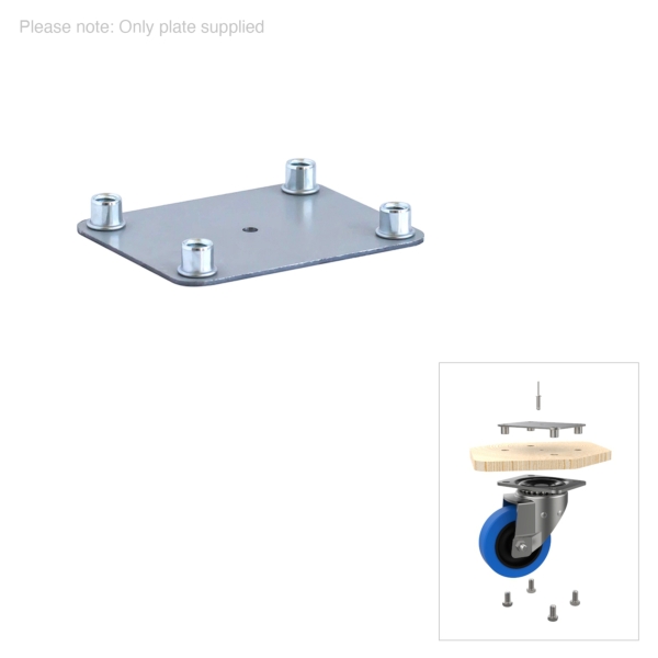 Penn Elcom Steel Castor Plate (W0098-FM)