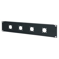 Penn Elcom 2U 19 inch Punched Rack Panel - 4 G Type (R1204/2UK)