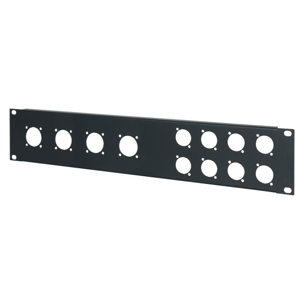 Penn Elcom 2U 19 inch Punched Rack Panel - 8 D and 4 G Type (R1273MPR/2UK)