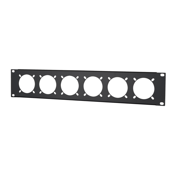 Penn Elcom 2U 19 Inch Punched Rack Panel - 6x 16A (R1268/2UK-721)