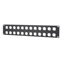 Penn Elcom 2U 19 Inch Punched Rack Panel - 24 D Type (R1269/2UK/24)