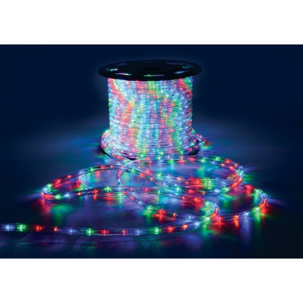 Lyyt Multicolour LED Rope Light, IP44, 50 metre reel