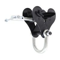 Eller 2 Ton Beam Clamp with Shackle, Black