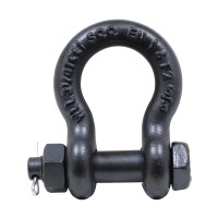 Eller 3.25 Ton Black Bow Shackle with Safety Pin