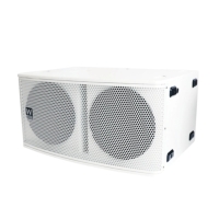 W Audio BMB208S Dual 8-Inch Passive Subwoofer, 400W @ 8 Ohms - White