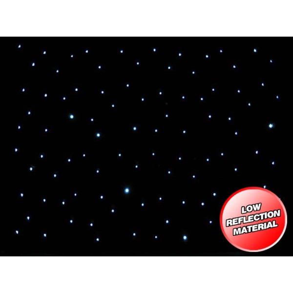 LEDJ Cool White Starcloth MkII DMX 3m x 2m, DMX