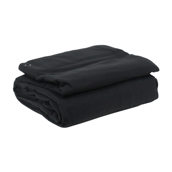 LEDJ 4 x 3m Black Serge Drape