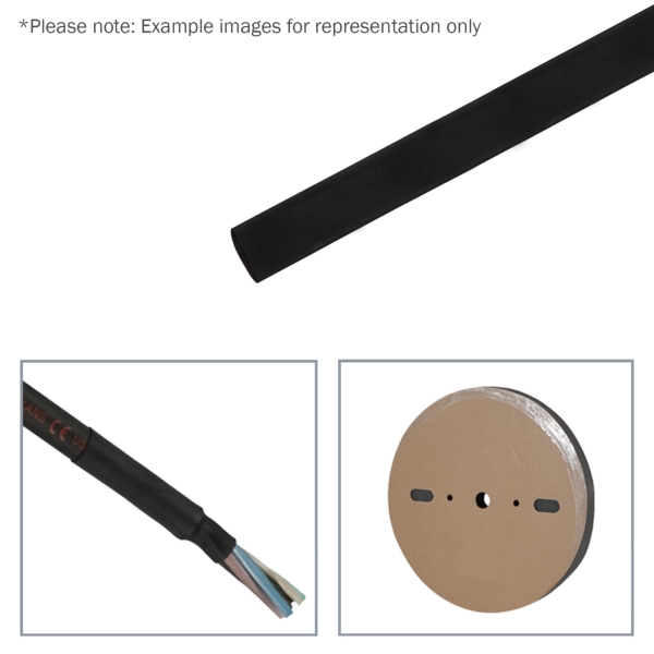 elumen8 9.5mm (3/8-inch) Heatshrink Tubing, 2:1 Black, 100m