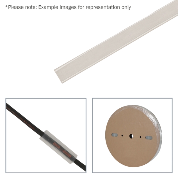 elumen8 19mm (3/4-inch) Adhesive Lined Heatshrink Tubing, 3:1 Clear 25m