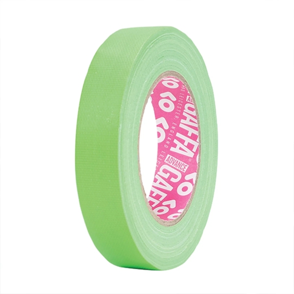 Advance AT215 Fluorescent Cloth Tape with UV Glow Gaffer Tape, 19mm x 25m - Green