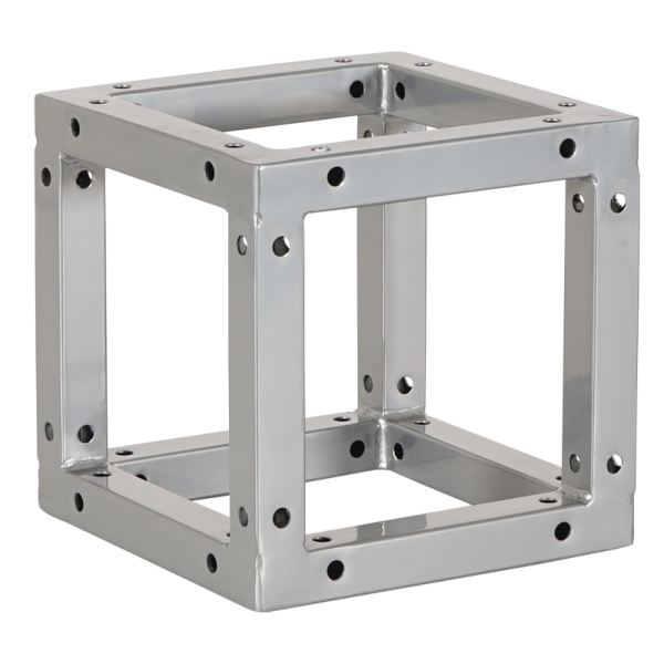 Equinox Quad Steel DecoTruss Box Corner, Silver