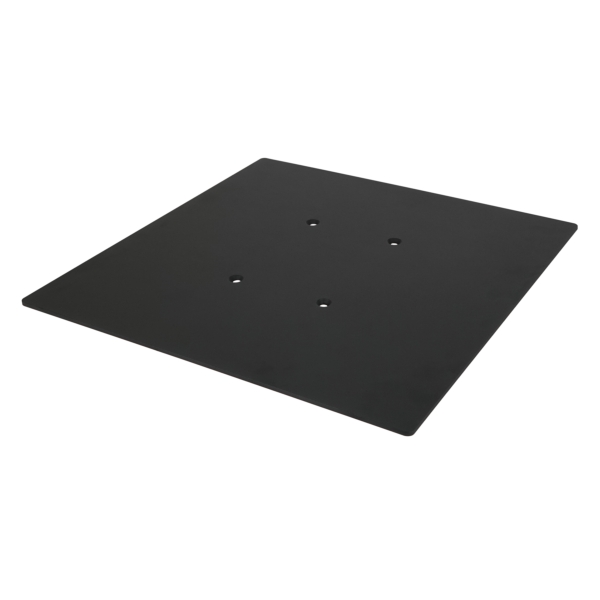 Equinox Quad Steel DecoTruss 500mm Base Plate, Black