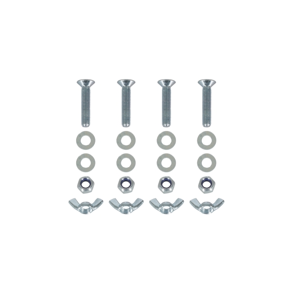 Equinox Quad Steel DecoTruss Base Plate Bolt Pack, Silver
