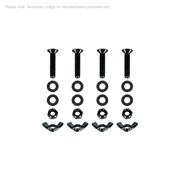 Equinox Quad Steel DecoTruss Base Plate Bolt Pack, Black