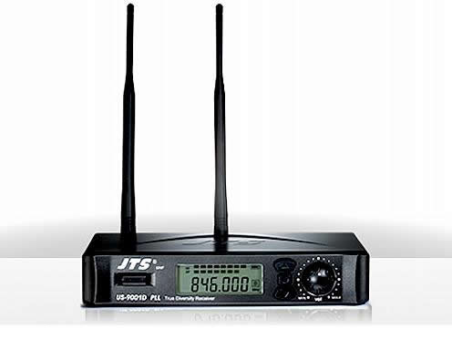 JTS US-1000D UHF PLL Single Channel True Diversity Receiver - Channel 38