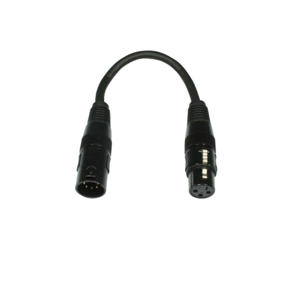 Accu-Cable AC-DMXT/5M3F 5-Pin Male to 3-Pin Female XLR Turnaround